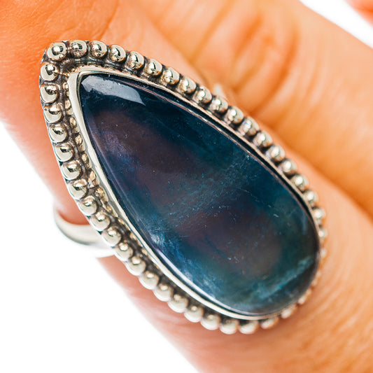 Multi-Fluorite Ring Size 6.5 (German Silver)