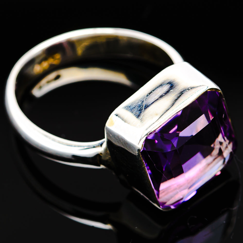Premium Brazilian Amethyst Ring Size 5 Adjustable (.925 Sterling Silver)