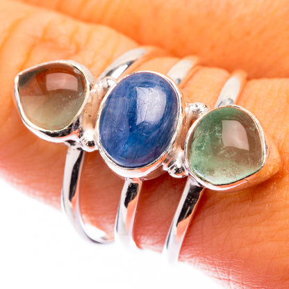 Kyanite, Blue Fluorite Ring Size 9.25 (925 Sterling Silver) R141277