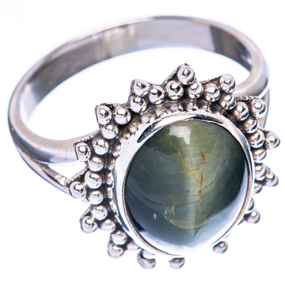 Cat Eye Ring Size 8.75 (925 Sterling Silver) R2012