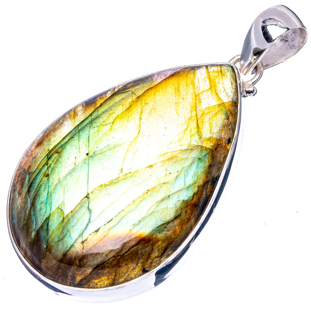 Labradorite Pendant 2 1/4" (925 Sterling Silver) P43173