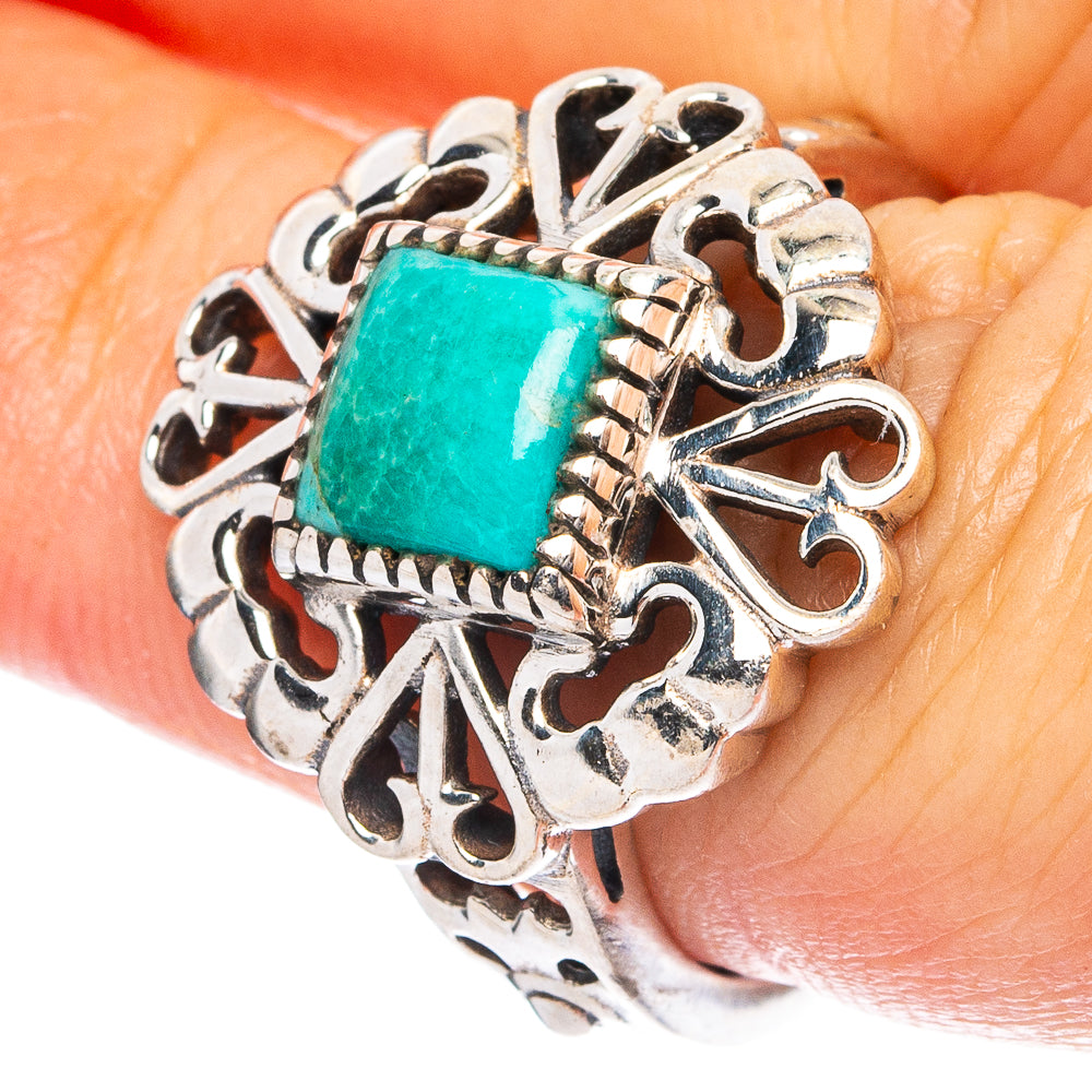 Rare Arizona Turquoise Ring Size 6.75 (925 Sterling Silver) R4716