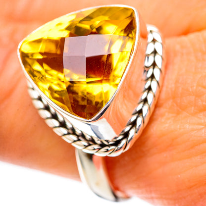 Faceted Citrine Ring Size 10 (925 Sterling Silver) RING139161