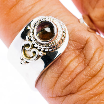 Watermelon Tourmaline Ring Size 7 Adjustable (.925 Sterling Silver)