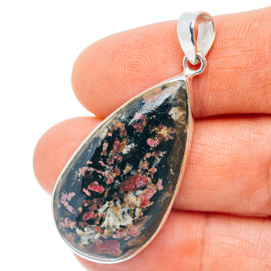 Premium Eudialyte Pendant 2" (.925 Sterling Silver)