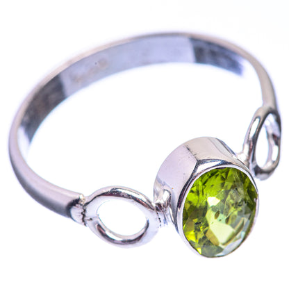 Peridot Dainty Ring Size 7 (925 Sterling Silver) R142524