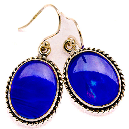 Aura Opal Earrings 1 3/8" (925 Sterling Silver) EARR432016