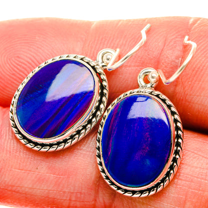 Aura Opal Earrings 1 3/8" (925 Sterling Silver) EARR432073