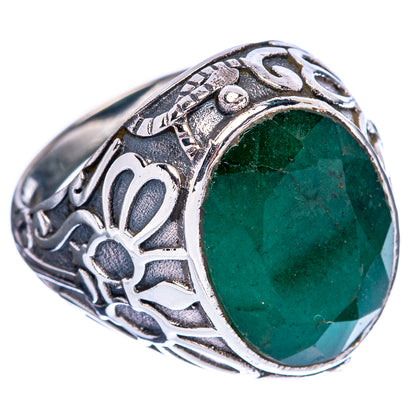 Large Green Sillimanite Ring Size 7 (925 Sterling Silver) R146481