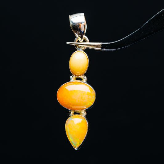 Premium Ethiopian Opal Pendant 1 5/8" (.925 Sterling Silver)
