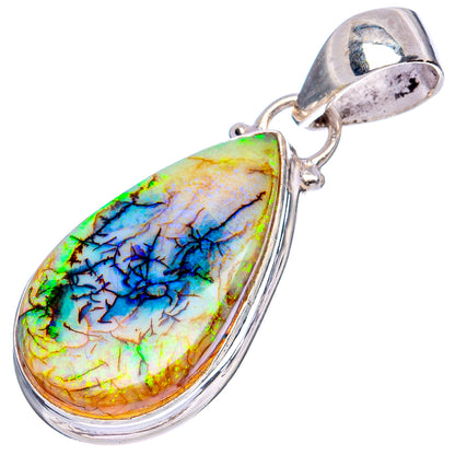 Rare Sterling Opal Pendants 1 1/2" (925 Sterling Silver) P43281