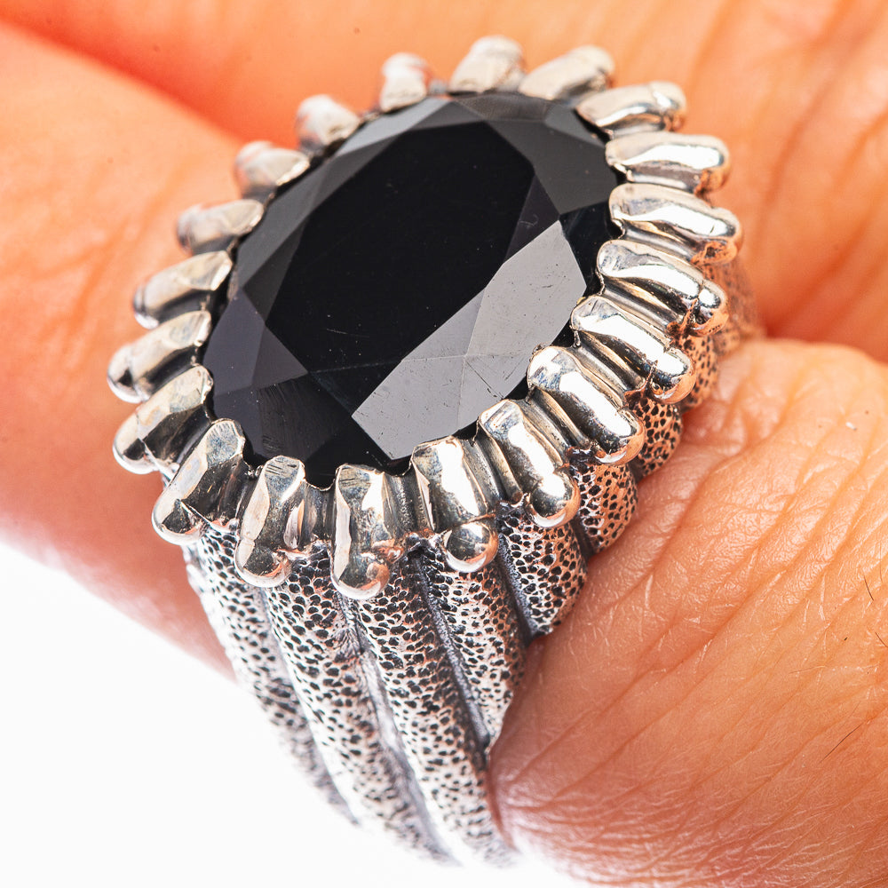 Black Onyx Ring Size 6.75 (925 Sterling Silver) R142293