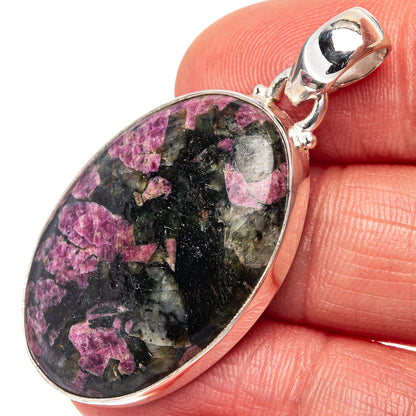 Eudialyte Pendant 1 5/8" (.925 Sterling Silver)