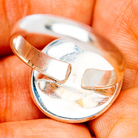 Blue Moonstone Ring Size 9 (.925 Sterling Silver)