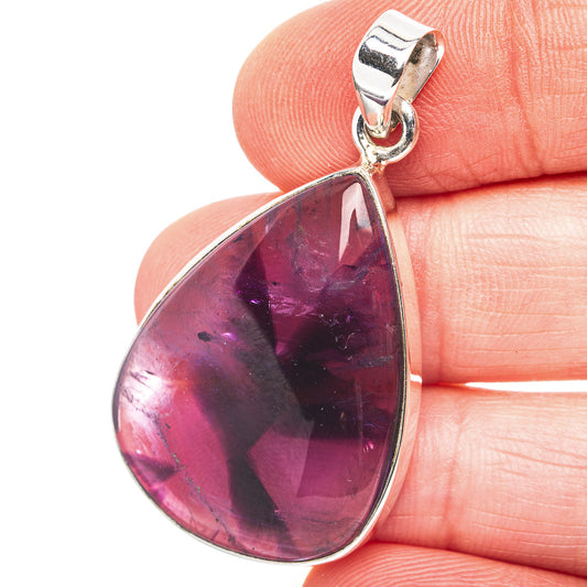 Star Amethyst Pendant 1 5/8" (.925 Sterling Silver)