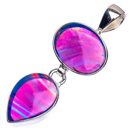 Aura Opal Pendant 1 3/4" (925 Sterling Silver) P39319
