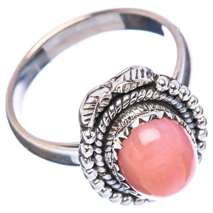 Pink Opal Ring Size 7 (.925 Sterling Silver)