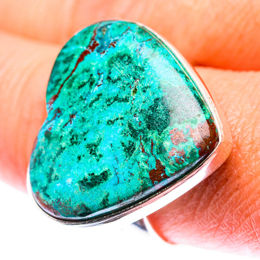 Large Chrysocolla Ring Size 9.25 (925 Sterling Silver) RING140240