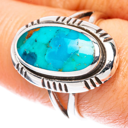 Rare Arizona Turquoise Ring Size 7.75 (925 Sterling Silver) R3090