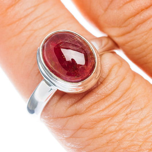 Premium Pink Tourmaline Ring Size 9 (.925 Sterling Silver)