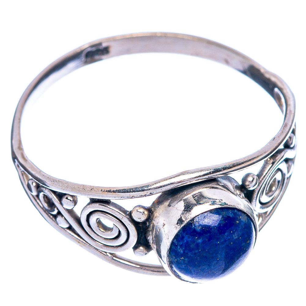 Lapis Lazuli Dainty Ring Size 8.75 (925 Sterling Silver) R145529