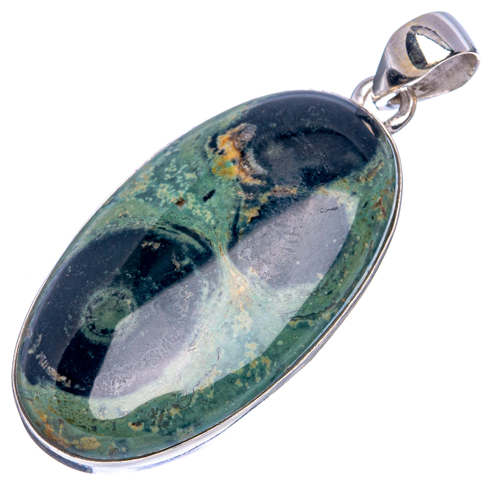 Kambaba Galaxy Jasper Pendant 1 3/4" (925 Sterling Silver) P43323
