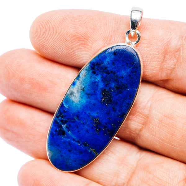 Rare Afghanite Pendant 2" (.925 Sterling Silver)