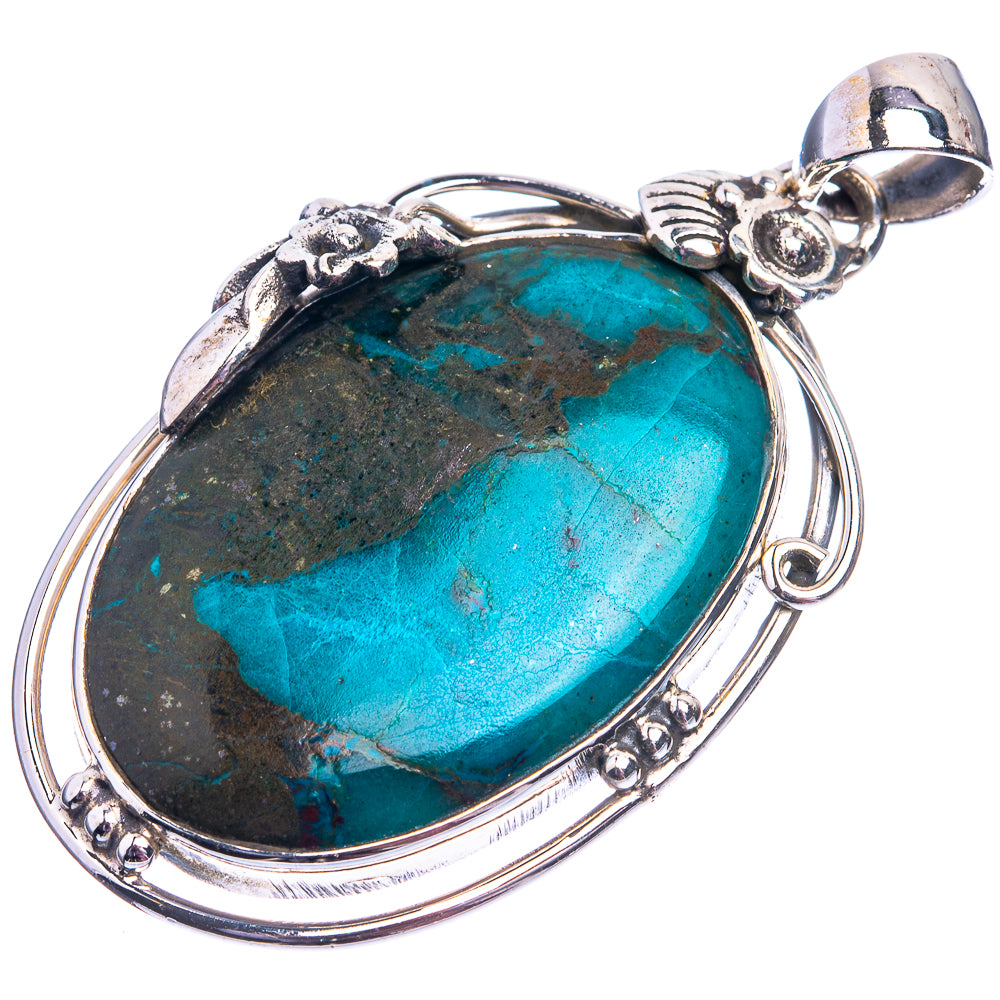 Shattuckite Pendant 1 3/4" (925 Sterling Silver) P38968