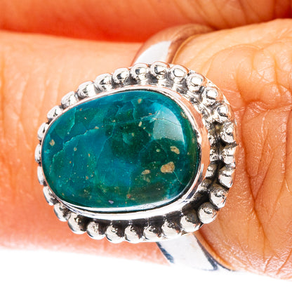 Chrysocolla Ring Size 6 (925 Sterling Silver) R5075