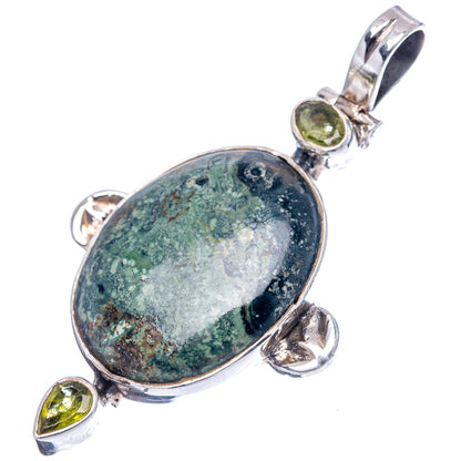 Galaxy Jasper Pendant 2" (.925 Sterling Silver)