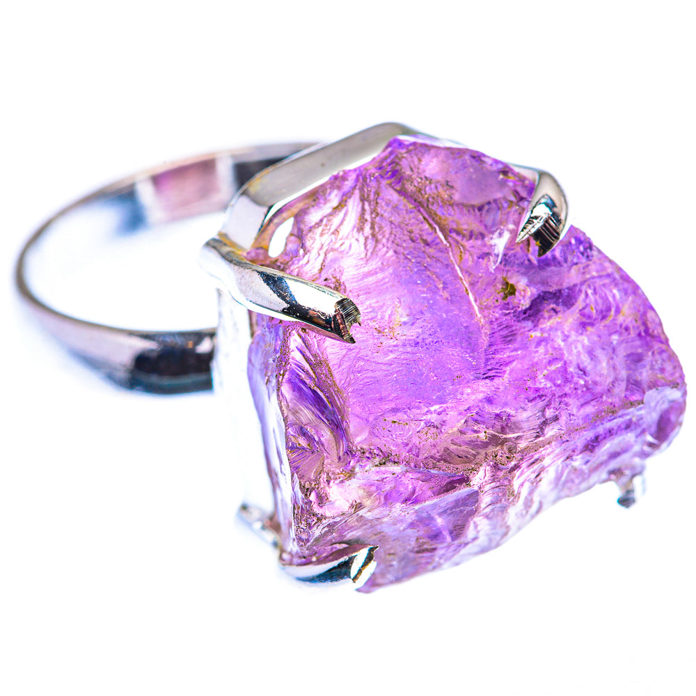 Raw Amethyst Ring Size 8 (925 Sterling Silver) RING140094
