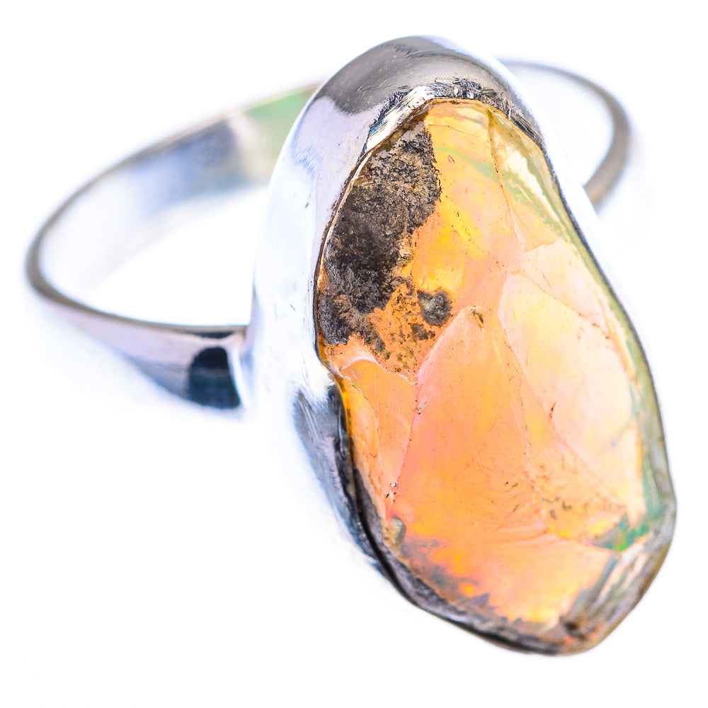 Raw Ethiopian Opal 925 Sterling Silver Ring Size 8.25 (925 Sterling Silver) RING140366