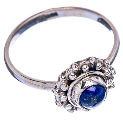 Lapis Lazuli Dainty Ring Size 6.75 (925 Sterling Silver) R145712