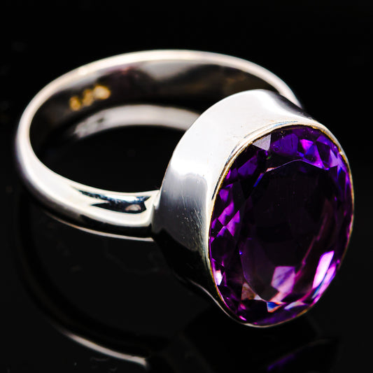Premium Brazilian Amethyst Ring Size 6 Adjustable (.925 Sterling Silver)