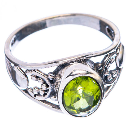Peridot Dainty Ring Size 6.5 (925 Sterling Silver) R6016