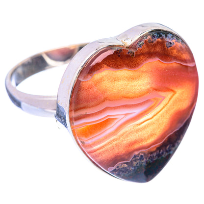 Large Botswana Agate Ring Size 10 (925 Sterling Silver) R141057