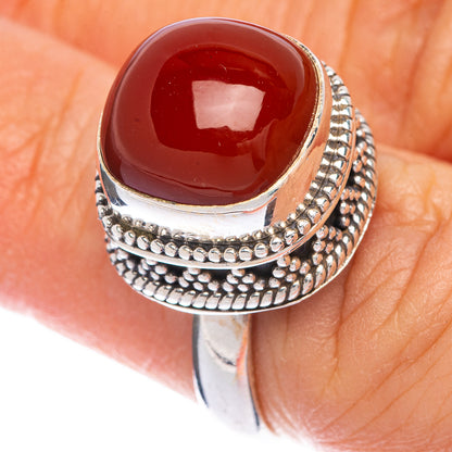Red Onyx Ring Size 6 (925 Sterling Silver) R144587