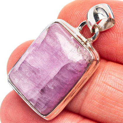 Kunzite Pendant 1 1/4" (.925 Sterling Silver)