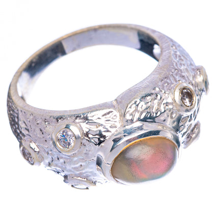 Rare Ethiopian Opal Ring Size 7.75 (925 Sterling Silver) R146041