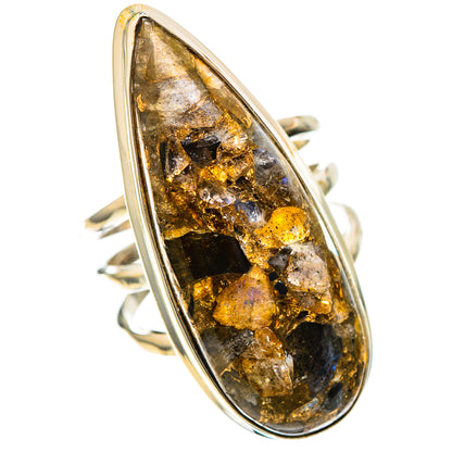Large Brecciated Labradorite Ring Size 6.25 (925 Sterling Silver) RING137959