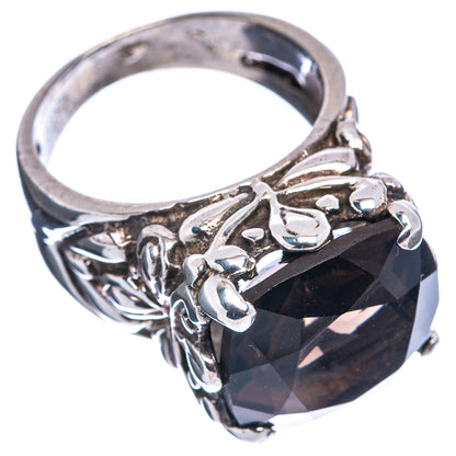 Smoky Quartz Ring Size 6.5 (.925 Sterling Silver)