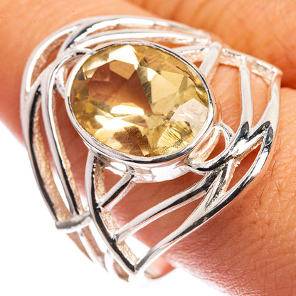 Faceted Citrine Ring Size 11 (925 Sterling Silver) RING143283