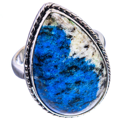 Large K2 Blue Azurite Ring Size 10.25 (925 Sterling Silver) R142491