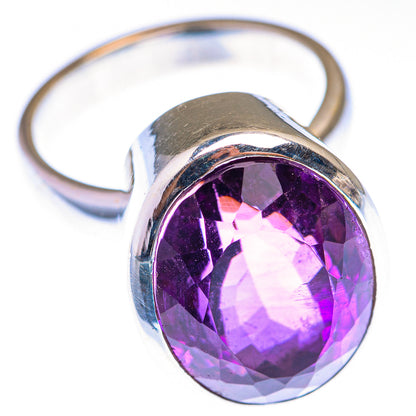 Faceted Amethyst Ring Size 8.25 (925 Sterling Silver) RING139928