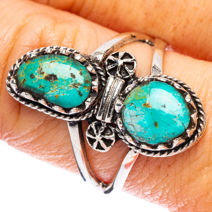 Rare Arizona Turquoise Ring Size 9 (925 Sterling Silver) R2392