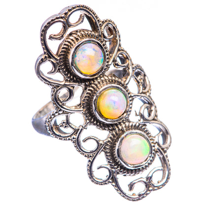 Natural Ethiopian Opal Ring Size 6.75 (925 Sterling Silver) R142092
