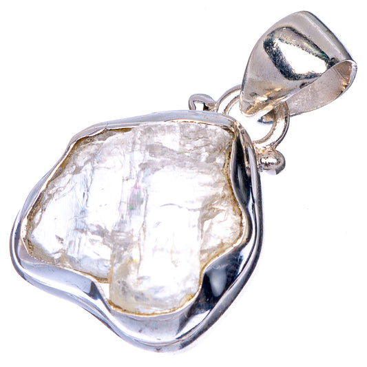 Raw Herkimer Diamond Pendant 1 1/8" (925 Sterling Silver) P41014