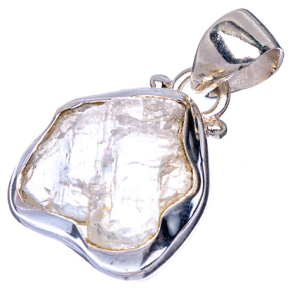 Raw Herkimer Diamond Pendant 1 1/8" (925 Sterling Silver) P41014