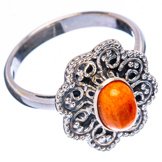 Value Sunstone Ring Size 6.5 (925 Sterling Silver) R3360