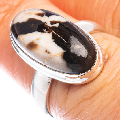 Peanut Wood Jasper Ring Size 6 (.925 Sterling Silver)